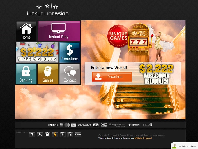 Lucky Club Casino Home 