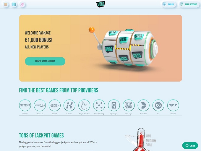 Lucky Wilds Casino hp