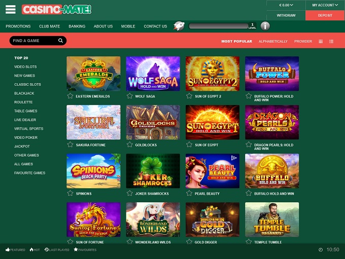 Casino Mate New Lobby 