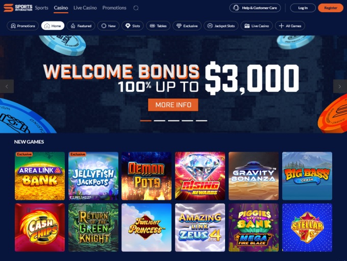 Sports Interaction Casino (SIA) 12.10.2023. Hp 