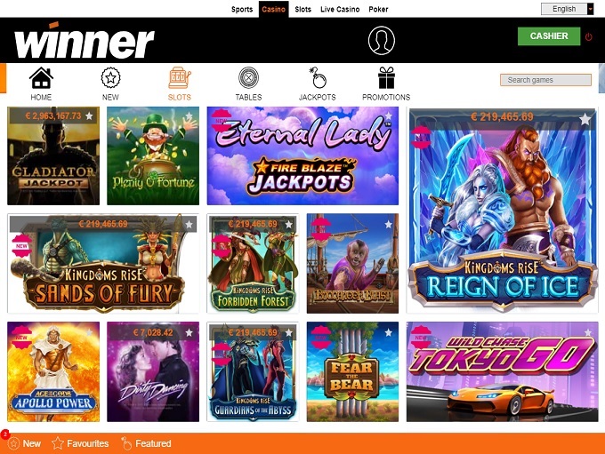 Winner Casino new 14.02.2020. lobby 