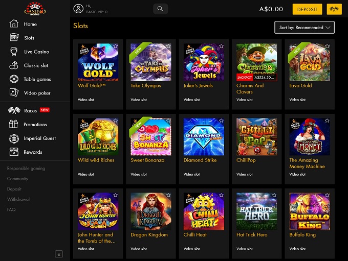 Casino Moons New Lobby