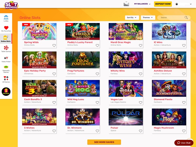 Slot Madness 28.04.2021. lobby 