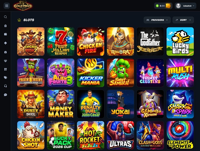 GoldPrize Casino lobby