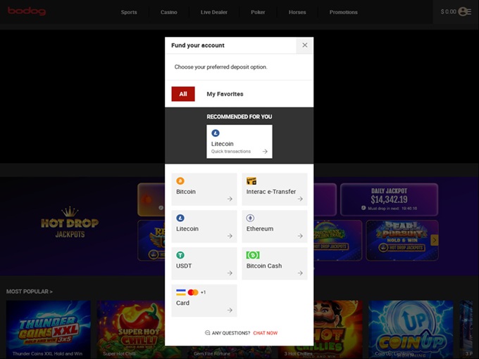 Bodog Casino 20.10.2025. Bank 