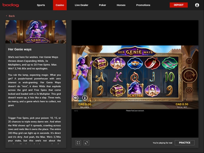 Bodog Casino 20.10.2025. Game2 