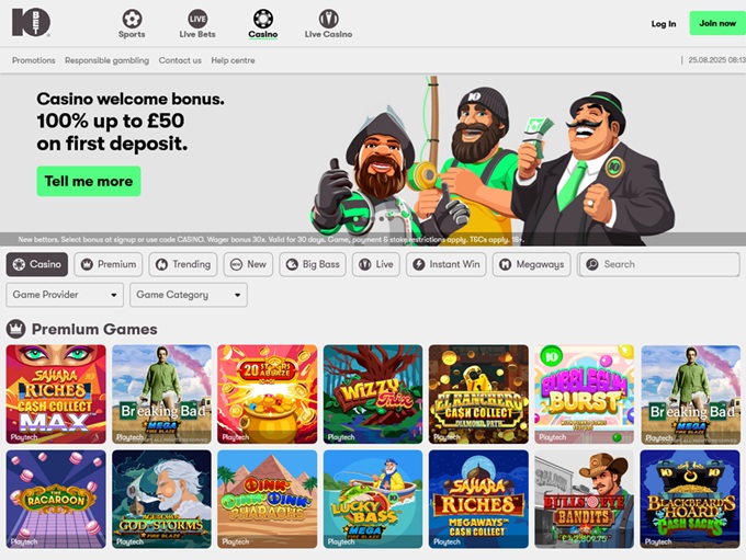10Bet Casino 25.08.2025. hp 