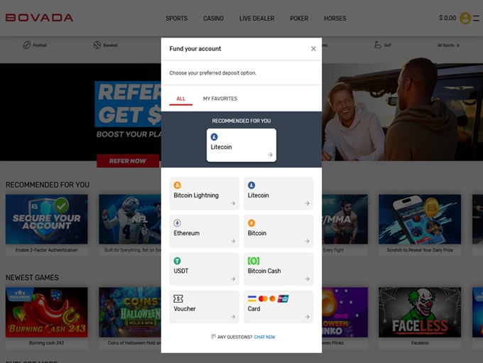 Bovada Casino 20.10.2025. Bank