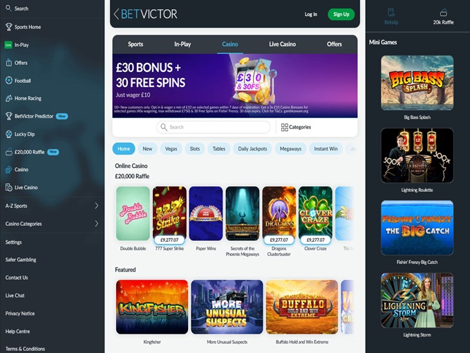 BetVictor Casino 13.09.2024. Hp 