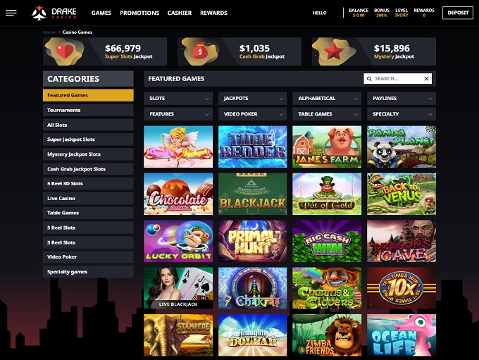 Darke Casino New Lobby 