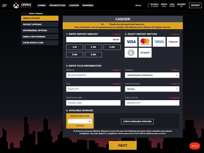 Drake Casino Bank 