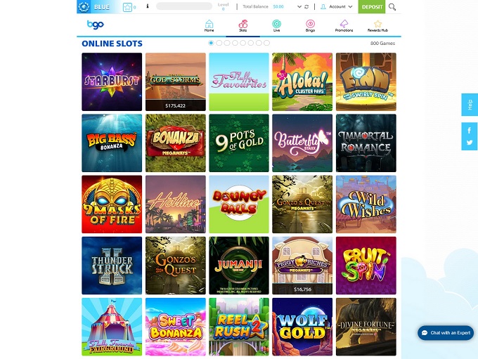 Bgo Casino 08.11.2021. Lobby 