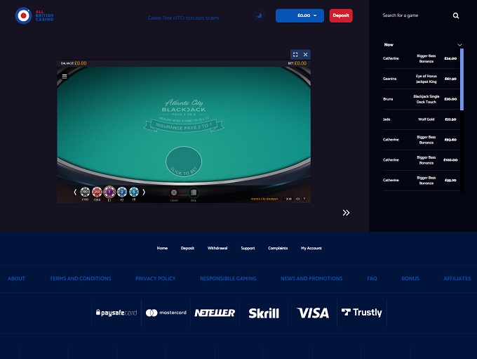 All British Casino 13.12.2021. Game3 