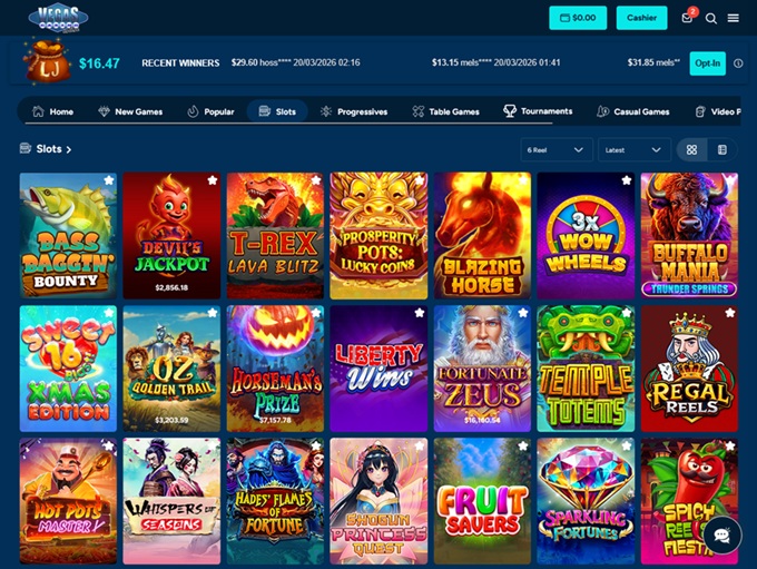 Vegas Casino Online 20.03.2026. lobby