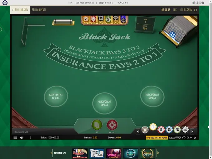 TivoliCasino.dk 03.11.2021. Game 3