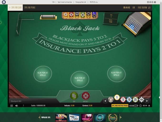 TivoliCasino.dk 03.11.2021. Game 3