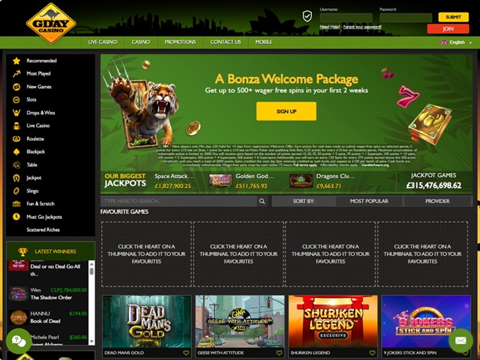 G Day Casino 19.01.2026. hp