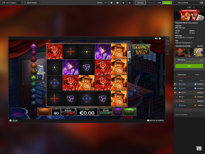 Betsafe Casino 06.01.2023. Game1 