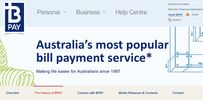 BPAY Advantages Screenshot of BPAY advantages page