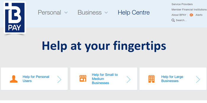 BPAY Security Screenshot of BPAY security page
