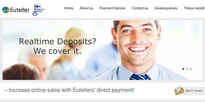 Euteller Home Page Screenshot of Euteller Home Page