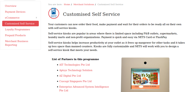 Nets Advantages Page Screenshot of Nets Advantages page