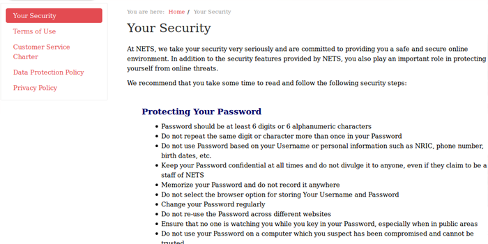 Nets Security Page Screenshot of Security Devices page