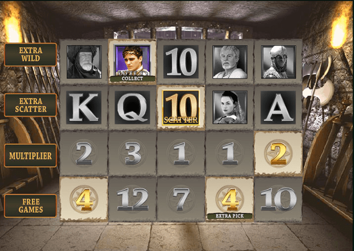Gladiator Progressive Jackpot Slot Coliseum Bonus